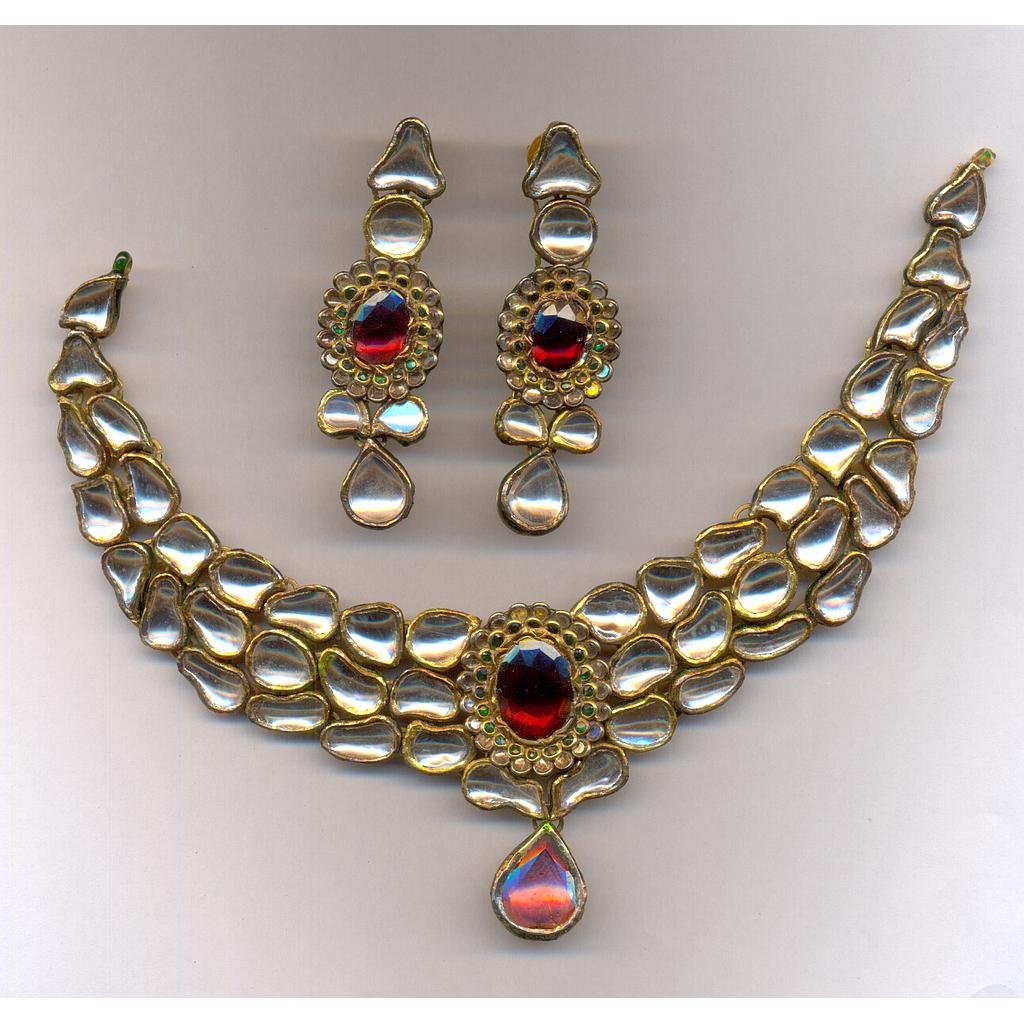 GOLD HALF SET KUNDAN
