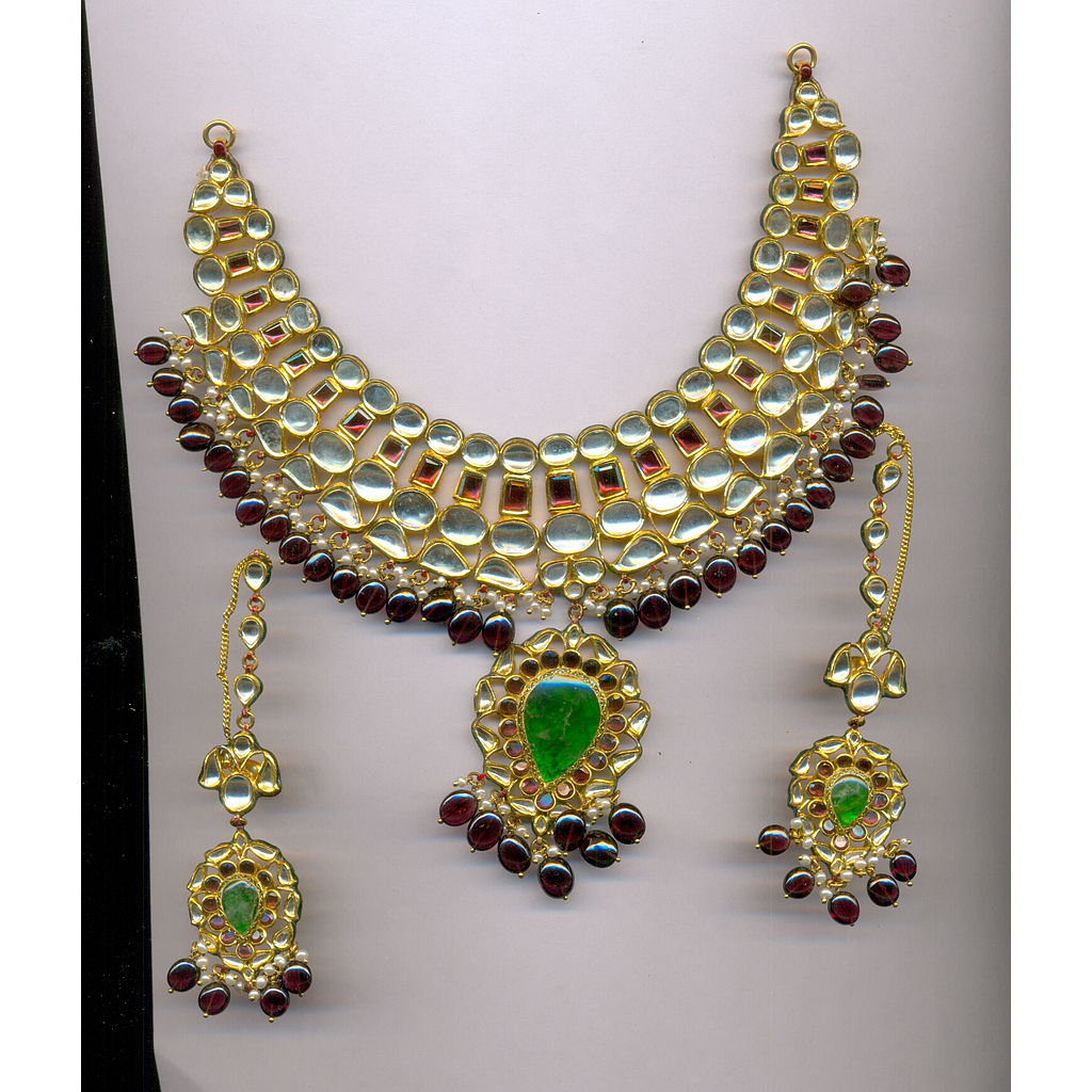 GOLD HALF SET KUNDAN