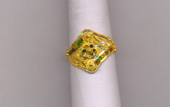 GOLD RING LADIES PLAIN FANCY