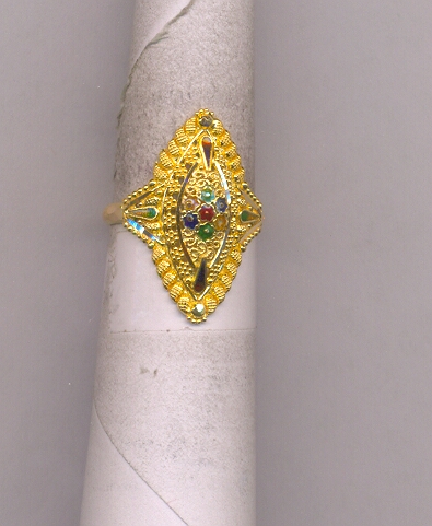 GOLD RING LADIES PLAIN FANCY