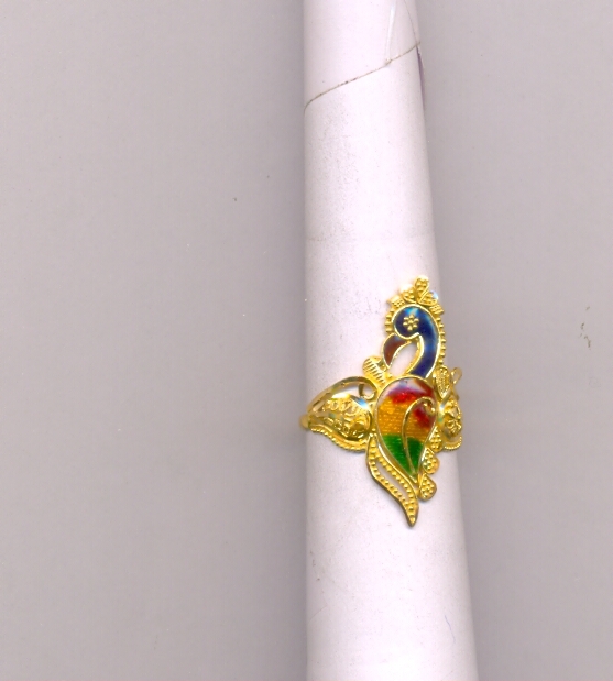 GOLD RING LADIES PLAIN FANCY