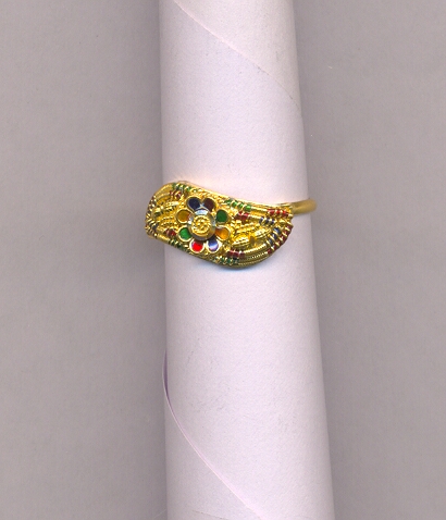 GOLD RING LADIES PLAIN FANCY