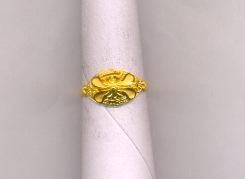 GOLD RING LADIES PLAIN FANCY