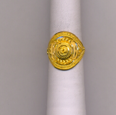 GOLD RING LADIES PLAIN FANCY