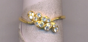 GOLD RING LADIES PLAIN FANCY