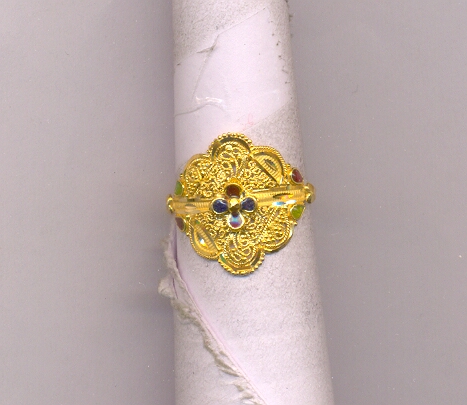 GOLD RING LADIES PLAIN FANCY