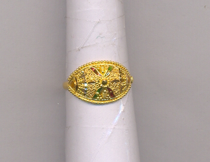 GOLD RING LADIES PLAIN FANCY