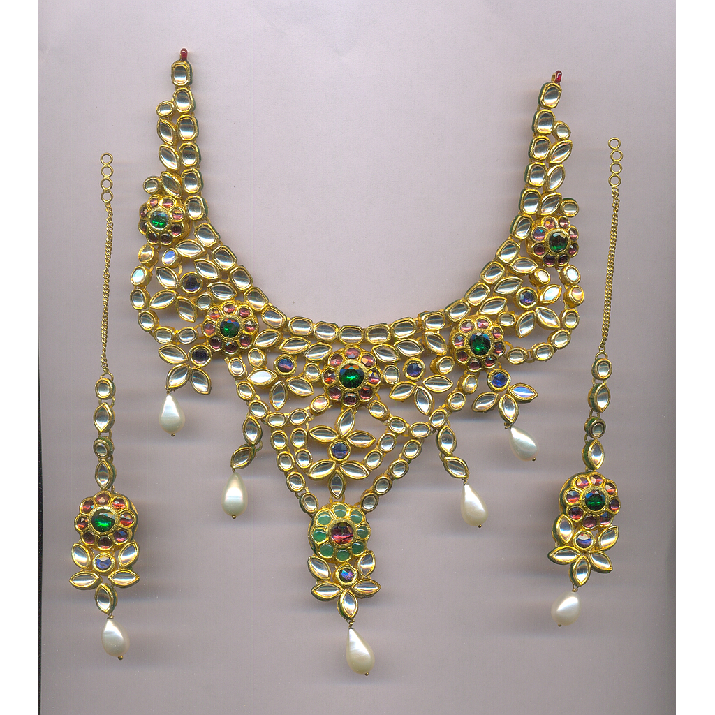 GOLD SET ROUND KUNDAN
