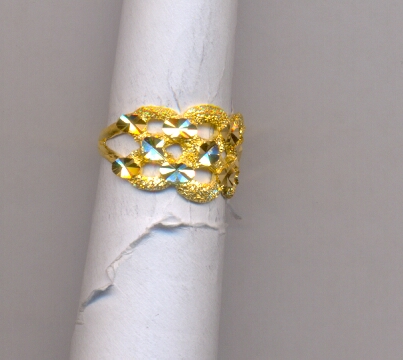 GOLD RING LADIES PLAIN FANCY