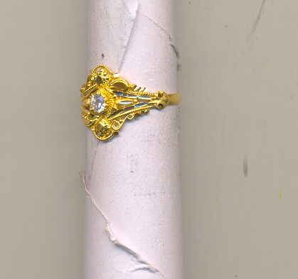 GOLD RING LADIES PLAIN FANCY