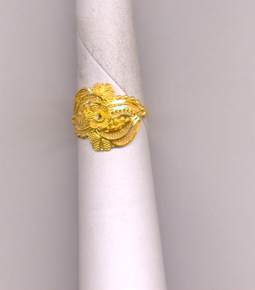 GOLD RING LADIES PLAIN FANCY