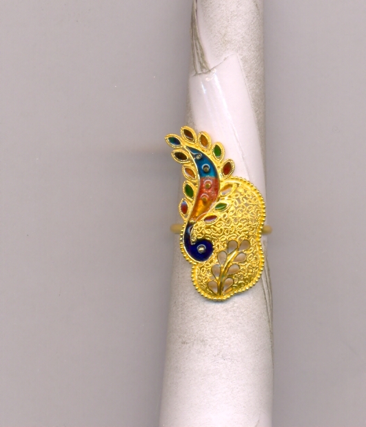 GOLD RING LADIES PLAIN FANCY