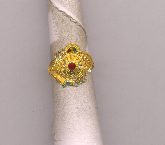 GOLD RING LADIES PLAIN FANCY