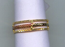GOLD RING LADIES PLAIN FANCY