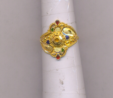GOLD RING LADIES PLAIN FANCY