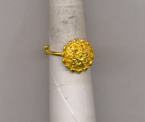 GOLD RING LADIES PLAIN FANCY