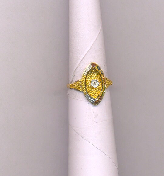 GOLD RING LADIES PLAIN FANCY