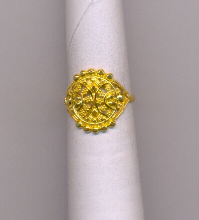 GOLD RING LADIES PLAIN FANCY