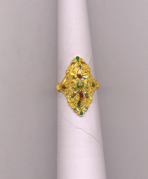 GOLD RING LADIES PLAIN FANCY