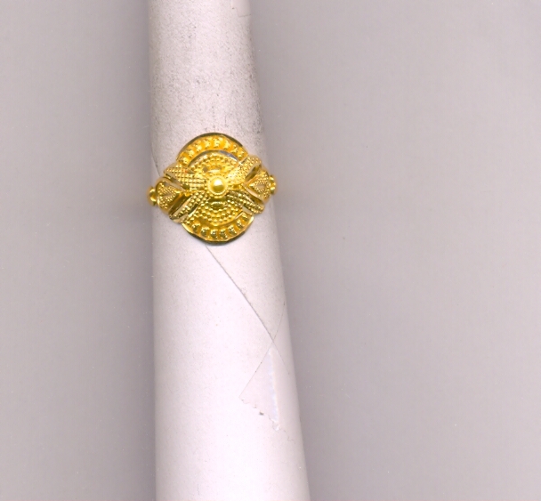 GOLD RING LADIES PLAIN FANCY