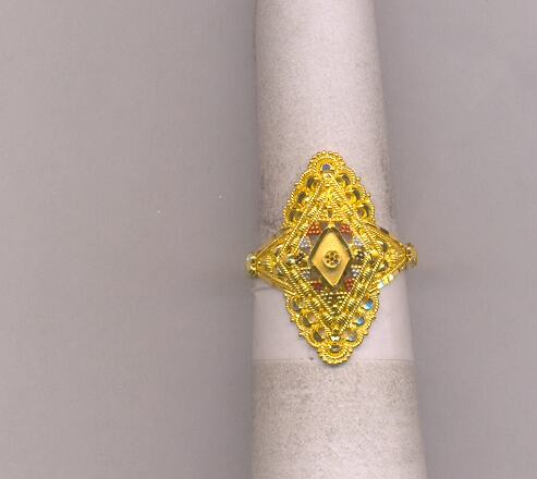 GOLD RING LADIES PLAIN FANCY