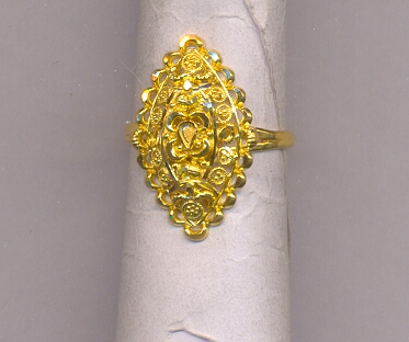 GOLD RING LADIES PLAIN FANCY