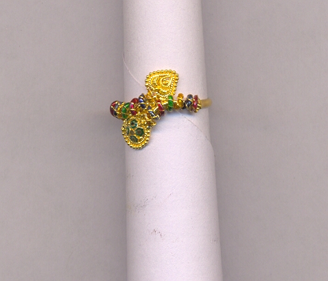 GOLD RING LADIES PLAIN FANCY
