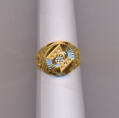 GOLD RING LADIES PLAIN FANCY