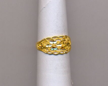 GOLD RING LADIES PLAIN FANCY