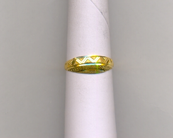 GOLD RING LADIES PLAIN FANCY
