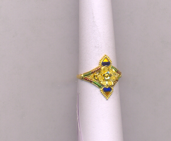 GOLD RING LADIES PLAIN FANCY