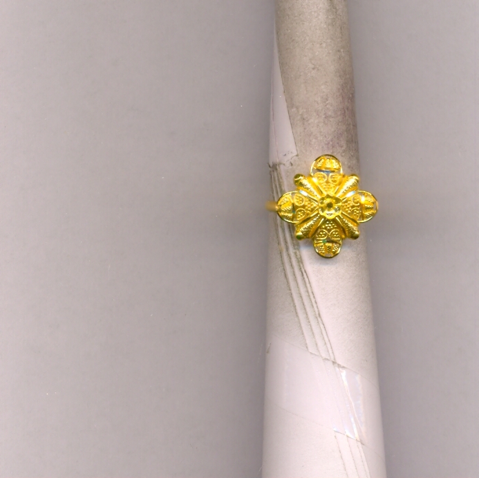 GOLD RING LADIES PLAIN FANCY