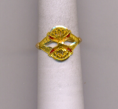 GOLD RING LADIES PLAIN FANCY