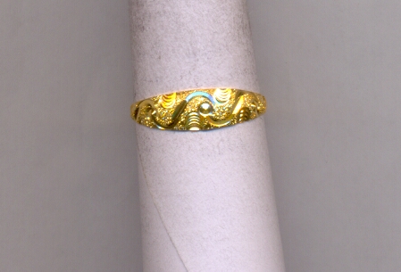 GOLD RING LADIES PLAIN FANCY