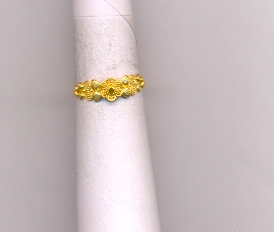 GOLD RING LADIES PLAIN FANCY