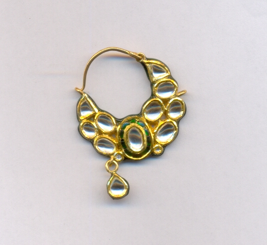 GOLD NOSERING KUNDAN