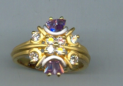 GOLD RING LADIES REALSTONE EXCLUSIVE