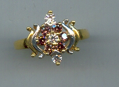 GOLD RING LADIES REALSTONE EXCLUSIVE