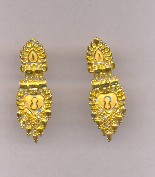GOLD EARHANGINGS