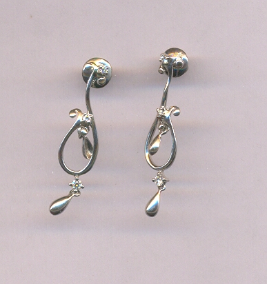 PLATINUM EARHANGINGS