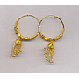 GOLD EARRING PLAIN FANCY